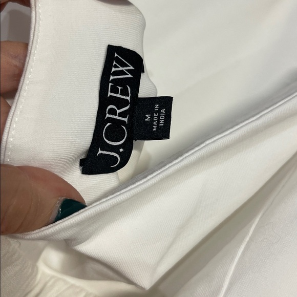 J CREW WOMENS HALTER MIXY MIDI LONG DRESS LINEN WHITE MEDIUM CL648 - Picture 8 of 9